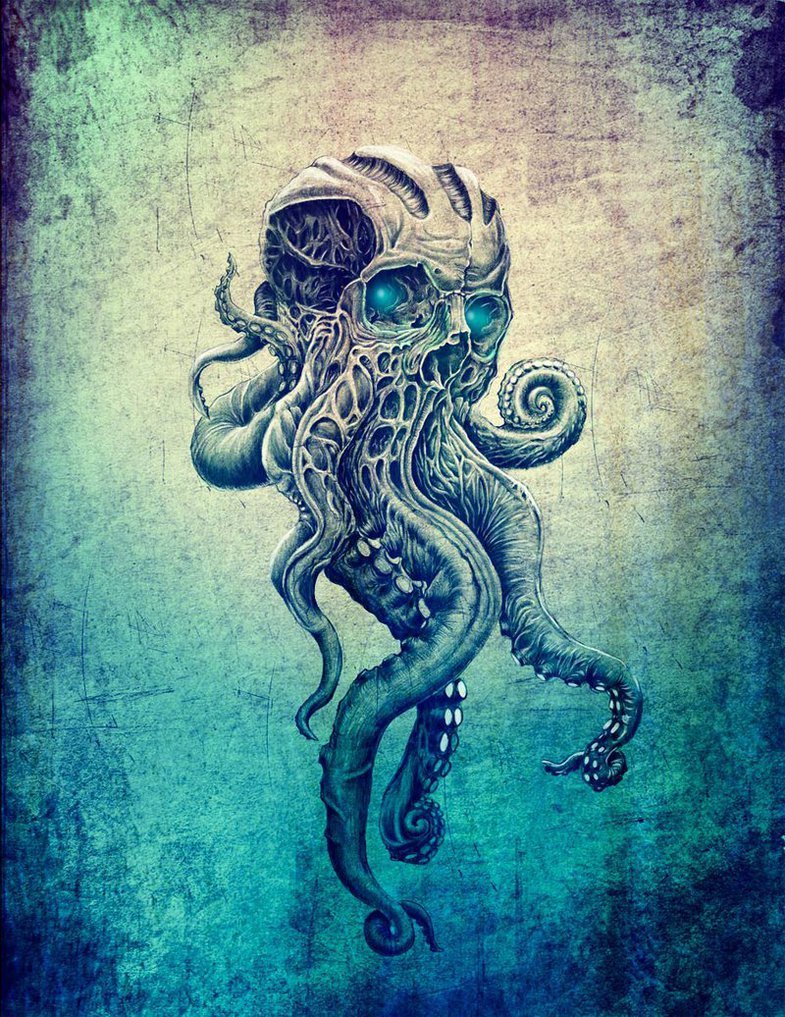 pixelated-nightmares:Cthulhu by edg666 