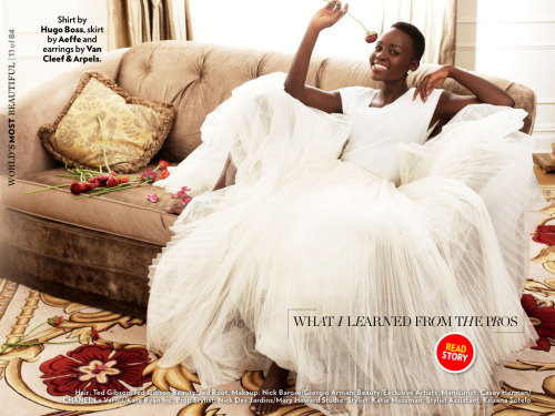 housewifeswag:  chelebelleslair:  People magazine has bestowed one of its highest honors on Lupita Nyong’o - “Most Beautiful person for 2014.” This year’s most beautiful cover issue is the 25th annual for People magazine. The first honor went