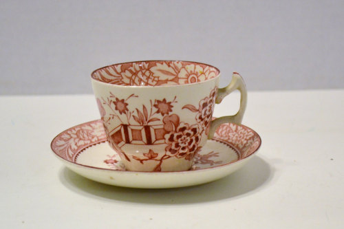 ableuboutique: Vintage Wood &amp; Sons Cup and Saucer Red Made in England PanchosPorch by Pancho