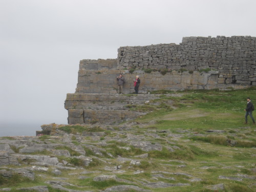 Fortress Ruins, Inishmore, Aran Islands, County Galway, Ireland, 2013.The abrupt end of the wall at 