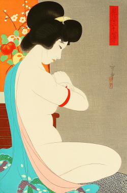 Blackcoffeecinnamon:  Narita Morikane (?-?)　成田守兼 Nude   裸婦、1931