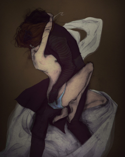 winterofherdiscontent:‘Rootless’. Digital and pencil drawing. Title is from the song by Marina and t