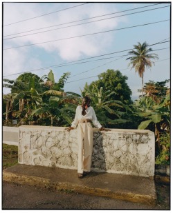 lisa401971:Anok Yai in ‘Material Values’ by Nadine Ijewere for American Vogue