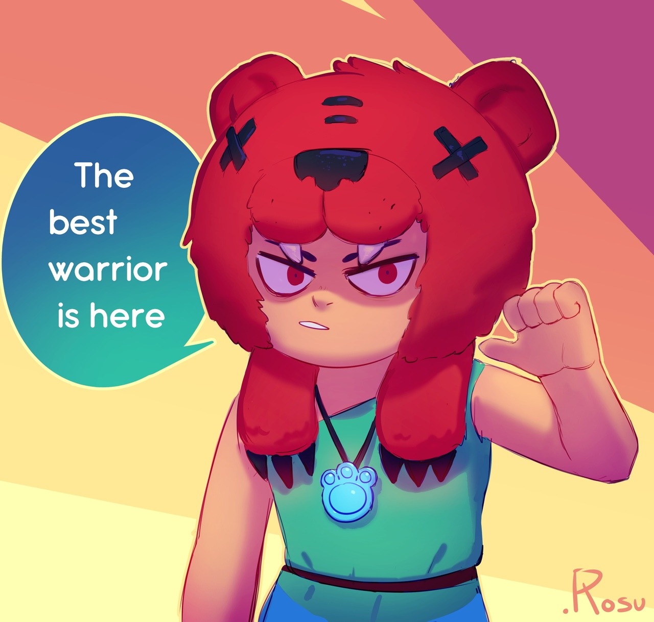 Rosu Nita Is Here Brawl Stars Again D - nita brawl stars art