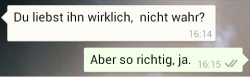 broken-heart-lovesickness:  Gedankenchat. 