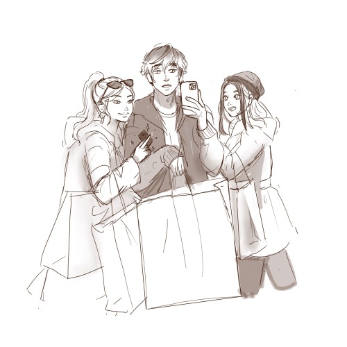 Stolen Credit Card AU - Chloe And Zoe Take Luka To The Shopping District/mall