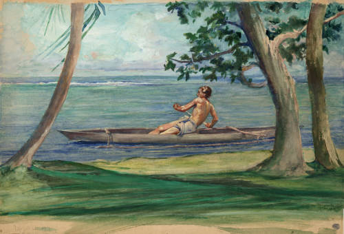 lefildelhorizon:John La Farge, Entrance to Tautira River, Tahiti, ca. 1893. 