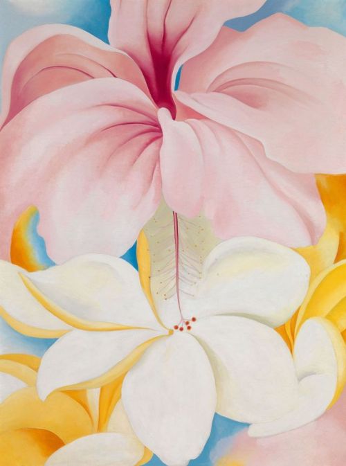 Georgia O’Keeffe, Hibiscus with Plumeria, 1939, Oil on canvas (Smithsonian American Art Museum