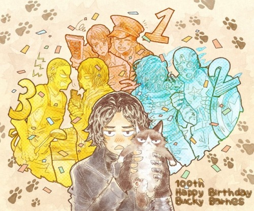 Belated Happy 100th Birthday Bucky Barnes !坂井(ロボットドッグ)