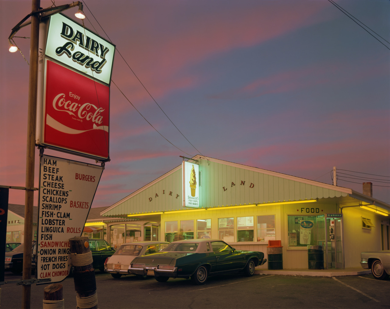 phdonohue:  Dairyland, Provincetown, 1976 Red Interior, Provincetown, 1977 – Joel