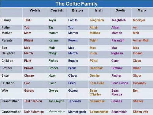 celtic languages
