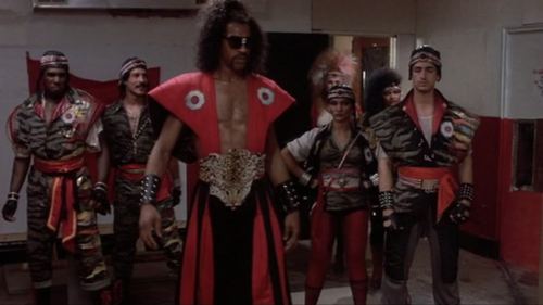 superheroesincolor:  The Last Dragon (1985) directed by Michael Schultz Leroy Green (Taimak Guarriello) vs Sho'nuff (Julius J. Carry III) 