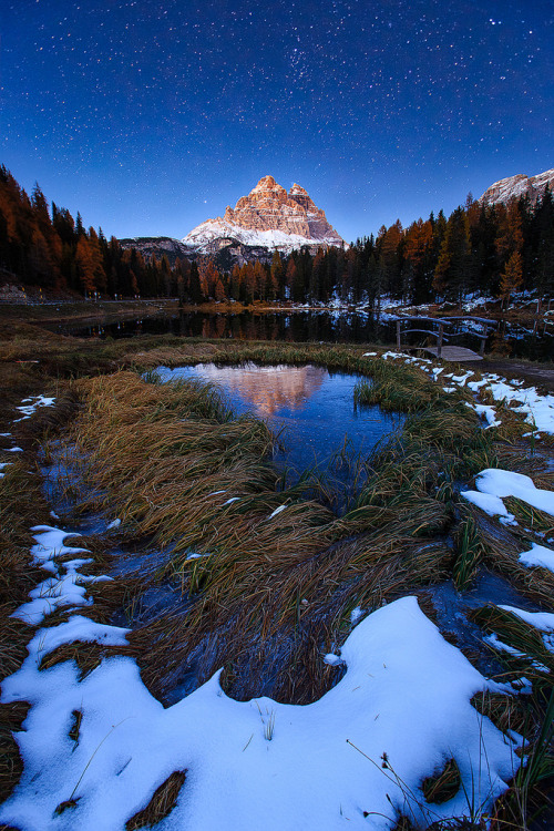 Lago Antorno, Dolomites, Italy by Sven Broeckx.