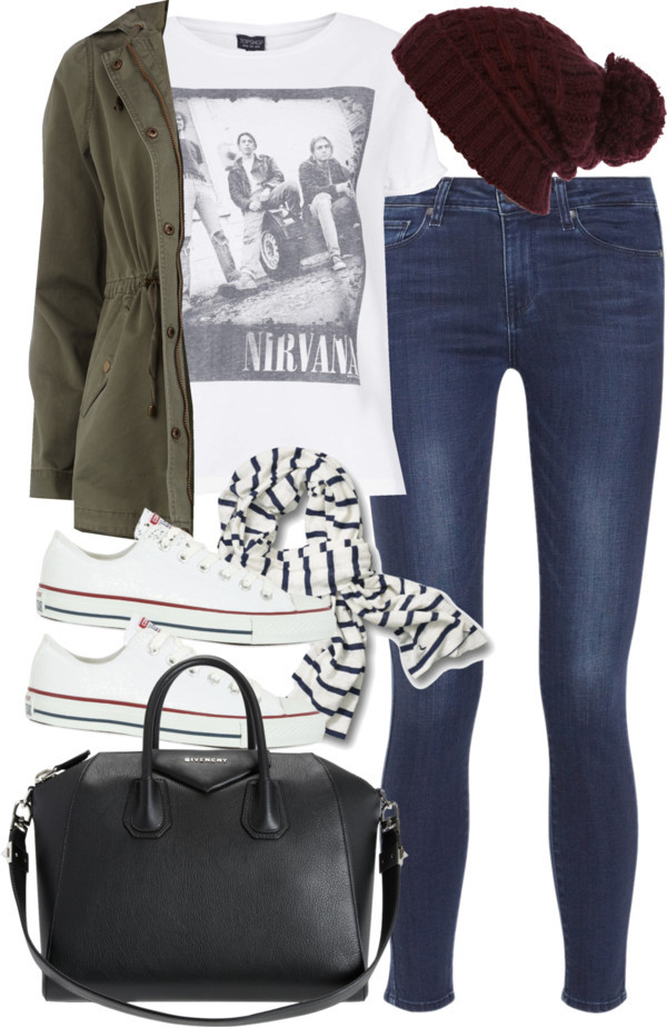 outfit for after school groups by im-emma featuring a zip top bag
Topshop white short sleeve shirt, 16 AUD / Dorothy Perkins lightweight cotton jacket, 100 AUD / Paige Denim denim skinny jeans, 105 AUD / Converse trainers, 130 AUD / Givenchy zip top...