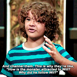 marionravenwoodisstillhere:  wade-wilsons:  Gaten Matarazzo’s theory about Will on Stranger Things   