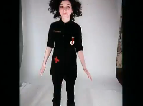 virginalvalour:  Annie Clark in “The Fragile Army” by The Polyphonic Spree (x)