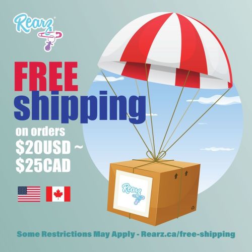 Rearz Free Shipping just got better!! Free Shipping to Canada &amp; USA on orders $20USD ~ $25CAD! #