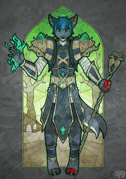 LXIV.        Stained Glass Commission for Twitch (Lycans’ friend). Character belongs to Twitch and c