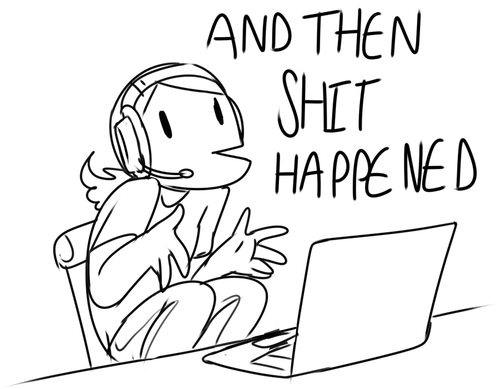 sharkielle:  Writting stories like;  Telling stories to friends via skype call like;