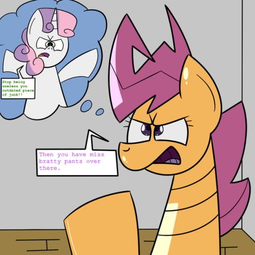 ask-scootabot:Knew these three by memory. Good to know that something still kind of works right.Wait. I was answering something? :O