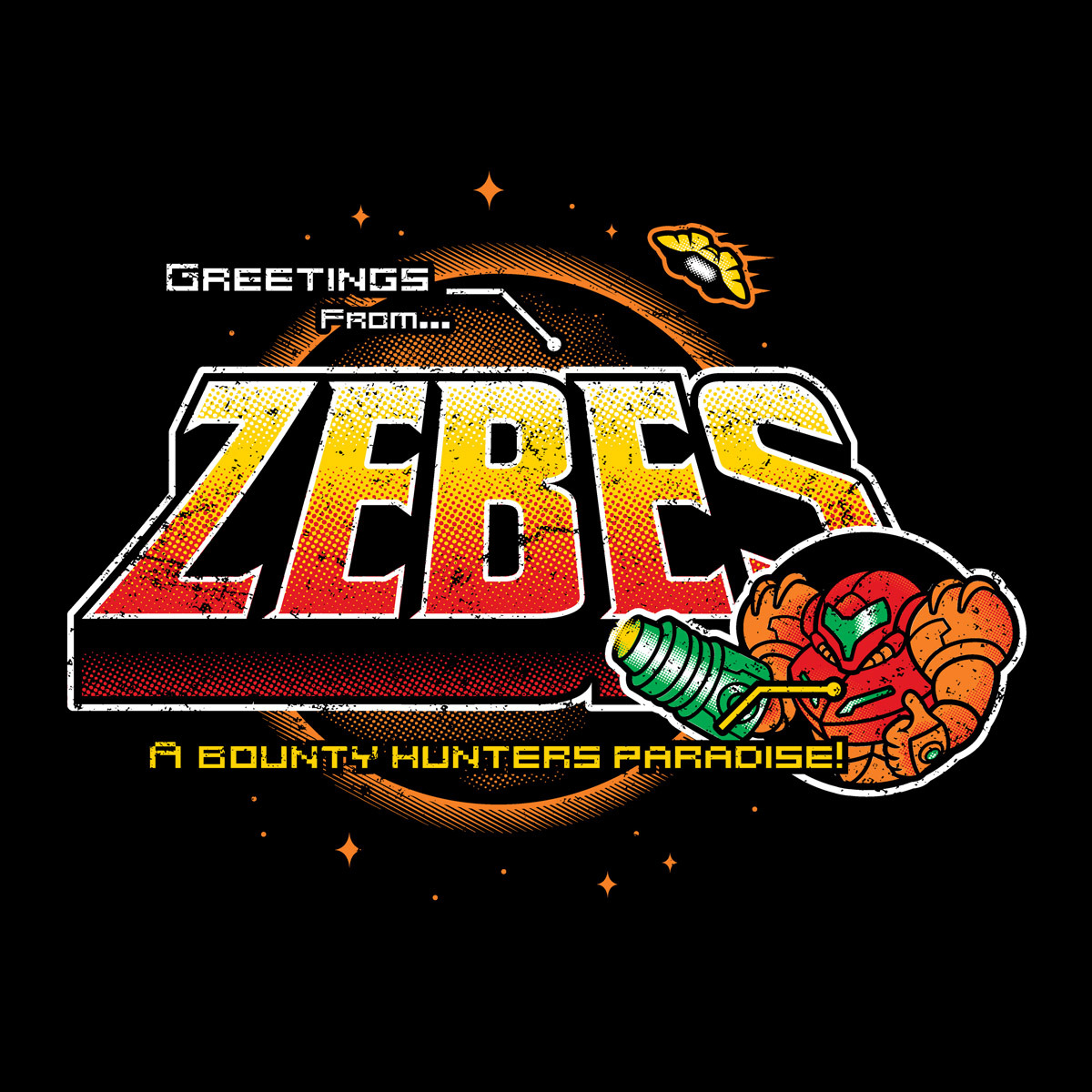 it8bit:  Greetings From Zebes Created by Brandon Wilhelm || Facebook || Twitter