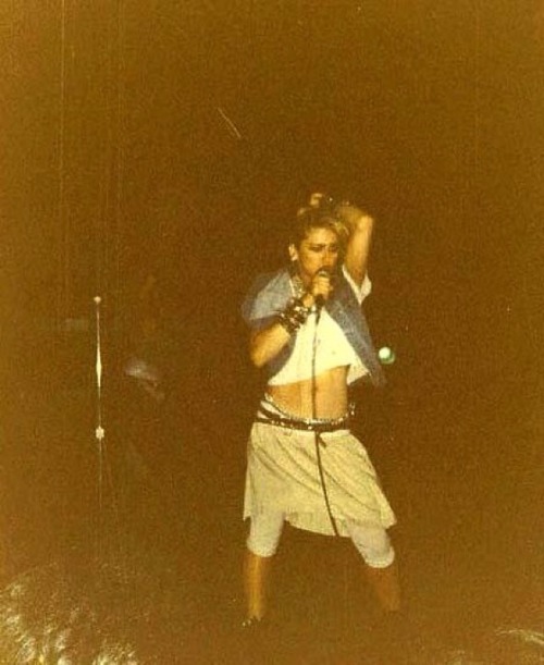 madonnascrapbook:Madonna performing Everybody at the Peppermint Lounge nightclub in New York in 1983