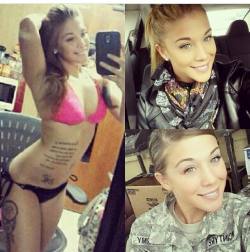 The Sexiest and Hottest Army Girls