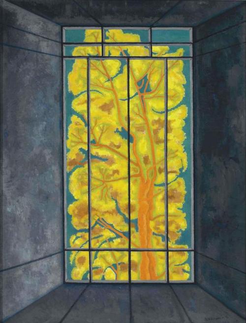 theegoist:Juan Soriano  (Mexican, 1920–2006) - La ventana, oil on canvas, 130.50 x 100.30 cm (1971)