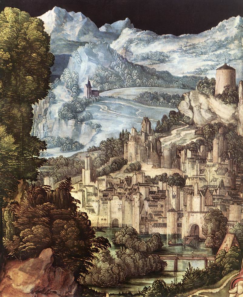 renaissance-art:  Albrecht Durer c. 1500-1503 Lamentation for Christ (detail) 