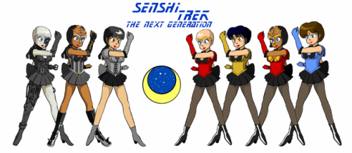 Senshi Trek - The Next Generation by JStCPatrick