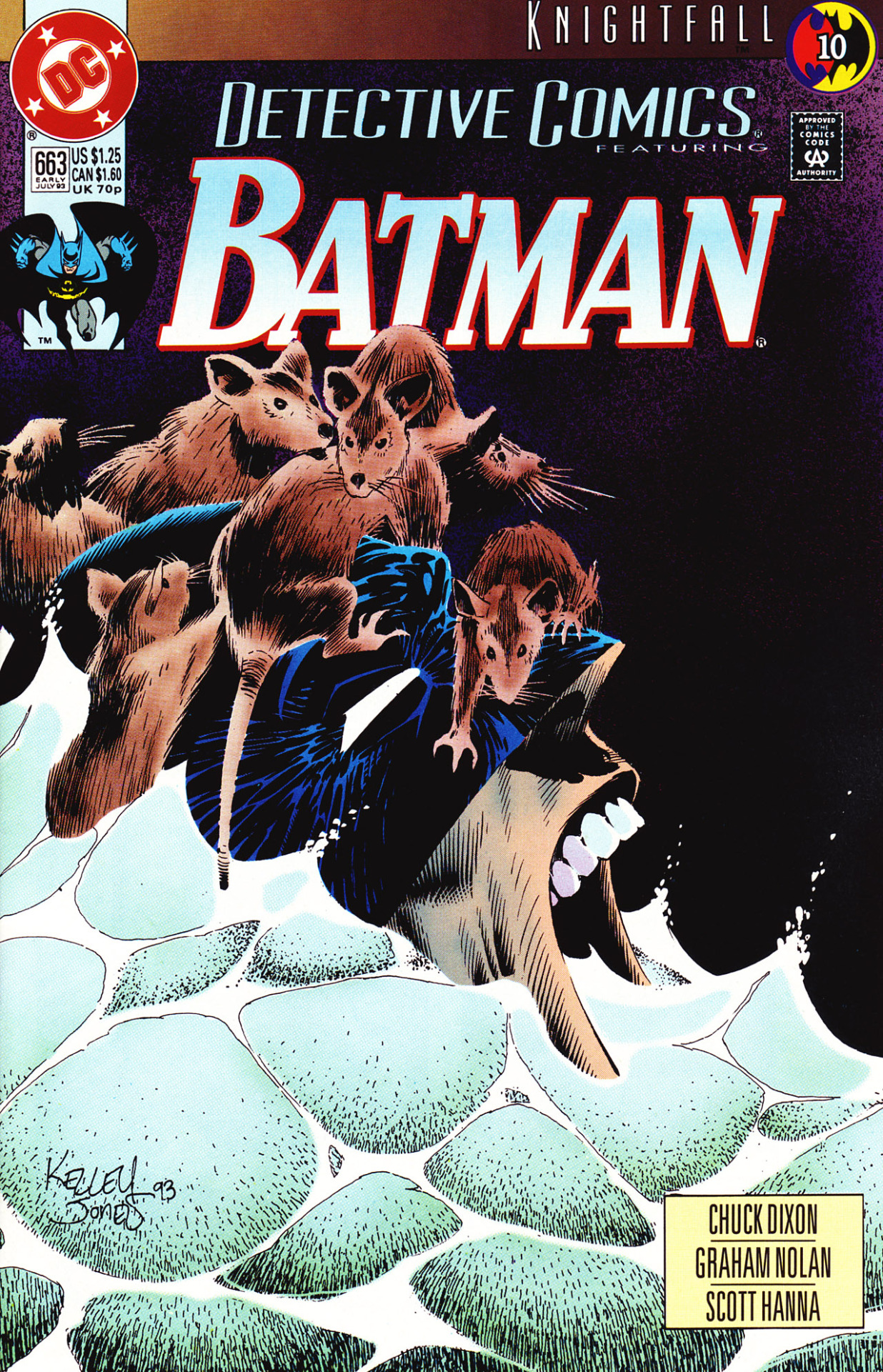 GNARLY COVERS — Detective Comics #663 (DC Comics - July 1993) ...