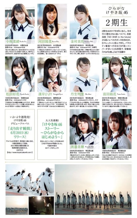 shunjpn4846: 週刊プレイボーイ No.27 2018年7/2号 (2018/6/18) けやき坂46 Special BOOK “芽吹く季節”