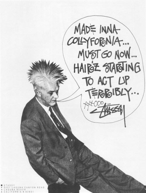 yodaprod:  Vintage Stüssy Ads in the 80′s & 90′s