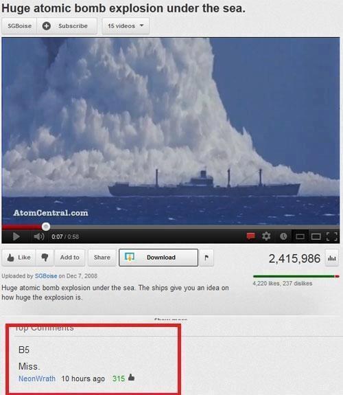 systemofavalentine:  Battleships real life edition