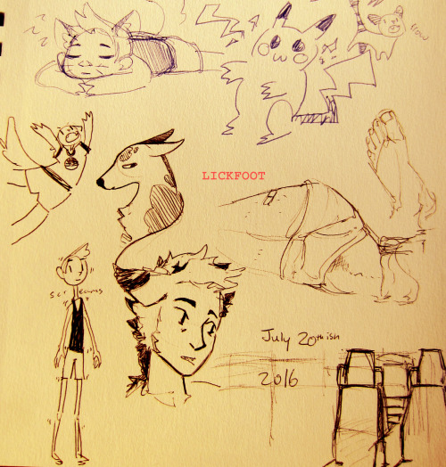 assorted sketcbook pages from this summer!