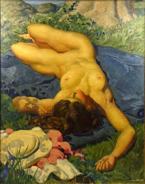 Hermann-Paul  (1864 - 1940)Nude in Landscape, Circa 1937
