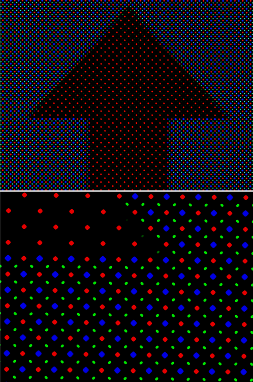 OLED Pixels - Galaxy S8 [OC] [2496x3754]