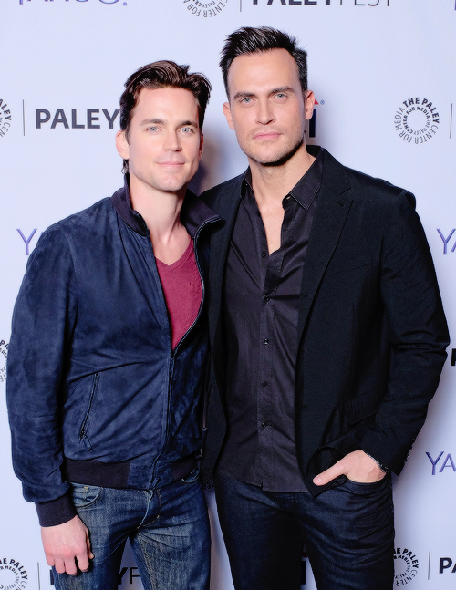 ahsgifs:  Matt Bomer &amp; Cheyenne Jackson | PALEYFEST 2015