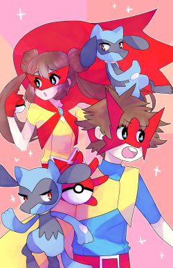 toukoni:  .: riolu girl + boy :.