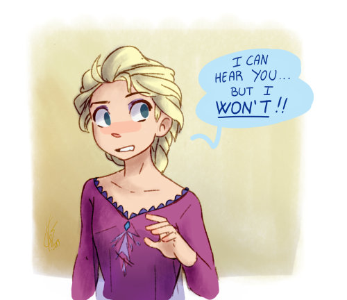 vago-art: Elsa’s not good at family games! Hope you enjoy it, Vago