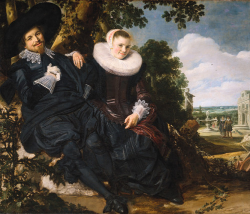 Marriage Portrait of Isaac Massa and Beatrix van der Laen, 1622, Frans HalsMedium: oil,canvas