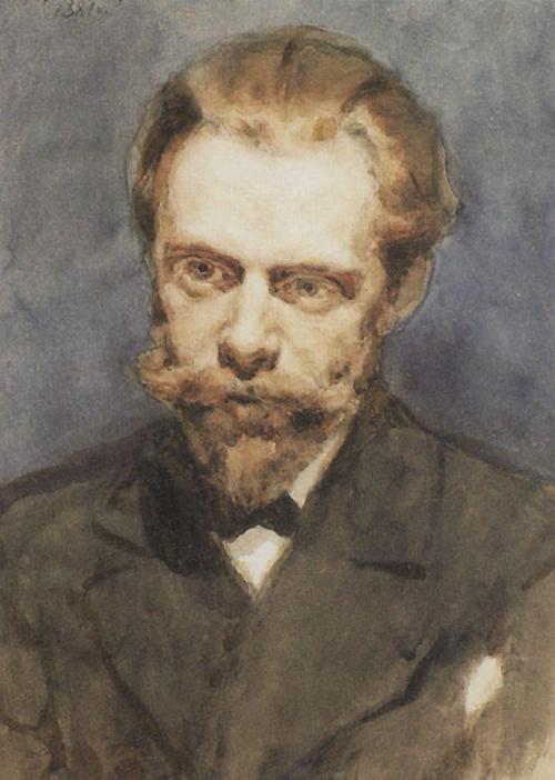 Portrait of N. S. Matveev, 1881, Vasily Surikov