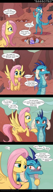 deusexequus:Fluttershy will do anything to get one of those...