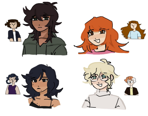 redesigned ocs ft. my old ugly designs for them