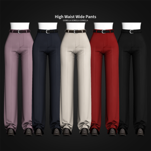 High Waist Wide Pants is released publicly!BottomNew MeshAll LOD’sShadow MapNormal MapSpecular Map20