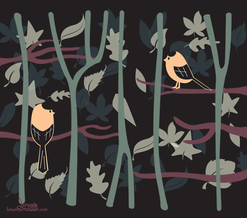 A little piece featuring goldfinches! They’re rare to see but beautiful little birds.Find this and m