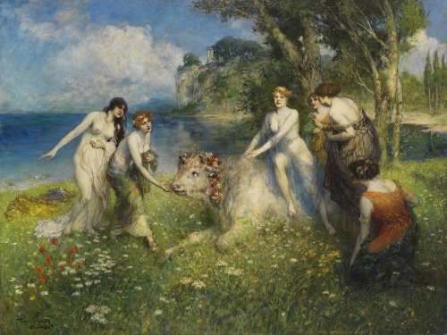 wtxch:Ferdinand Leeke (German ,1859 – 1923) Europe sur le Taureau ,c. 1910