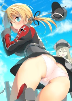 trin76:  bismarck and prinz eugen (kantai collection) drawn by body mahattaya ginga - Danbooru