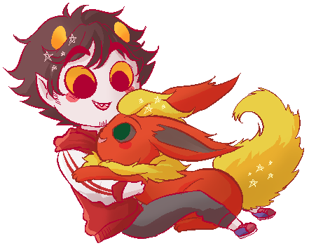 steamshade: A few pixels of the main characters (ancestors) from my new Pokestuck AU~