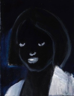   Marlene Dumas - Small Dark Portrait (with